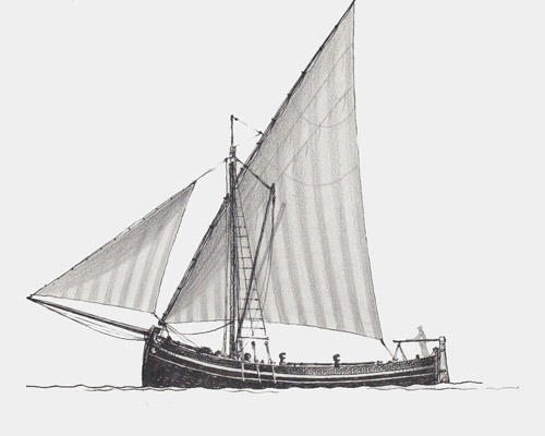 Brazzera capodistriana a vela latina
