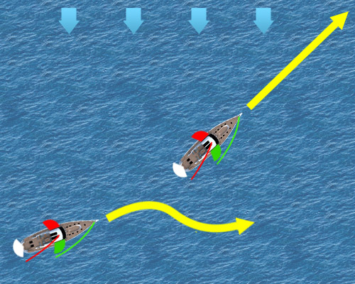 Nave raggiungente a vela