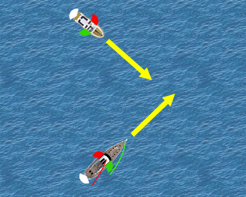 Navi a motore lasciano precedenza a navi a vela