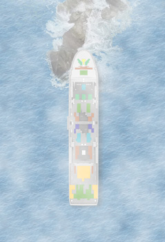 Nave incagliata<br />(a intervalli di 1 minuto)